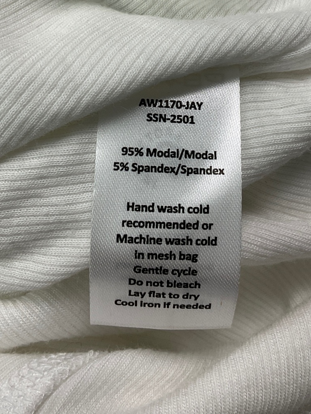ATM Model Ribbed Bodysuit NWT - Picture 7 of 8